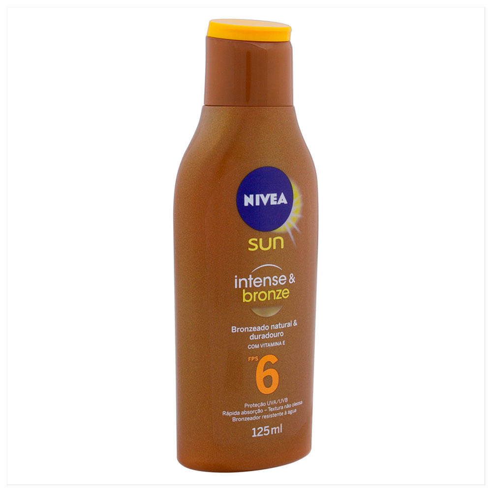 Miniatura Protetor Solar Nivea Sun Loção Bronzeadora Intense & Bronze FPS60 125ml