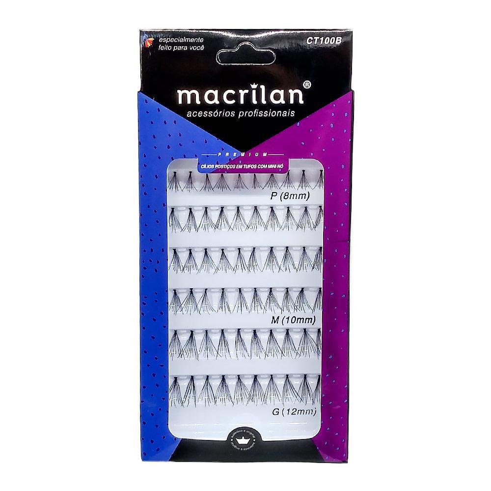 Miniatura Cílios Postiços Em Tufos Com Mini Nó Macrilan Ct100B