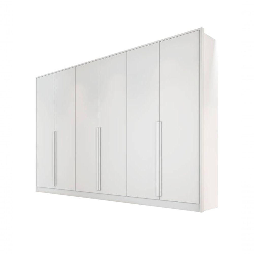 Miniatura Guarda-roupa Casal 6 Portas 9 Gavetas 2,70m - Ibiza-branco - Bianchi Móveis