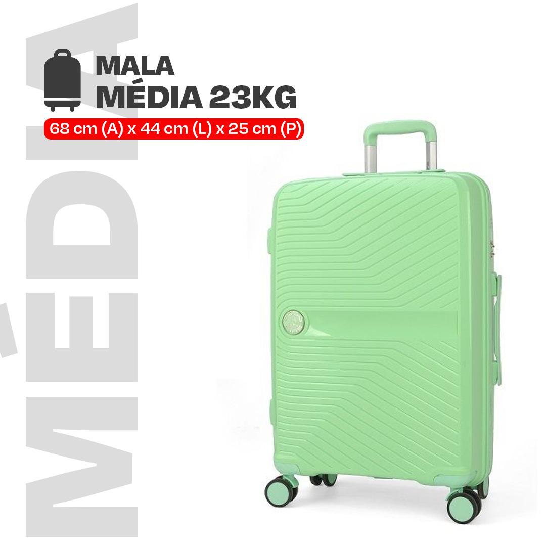 Miniatura Mala De Viagem 23Kg Polipropileno E Expansível + Organizador