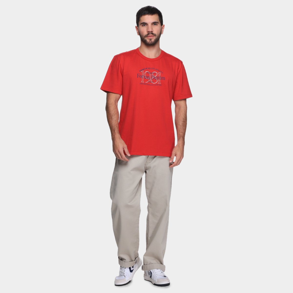 Miniatura Camiseta Forum X Masculina Vermelho - G