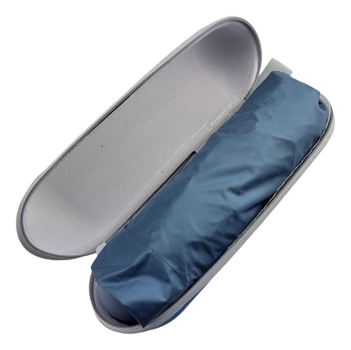 Miniatura Guarda Chuva Mini De Bolso Anti-Uv 2Em1 Case Sombrinha