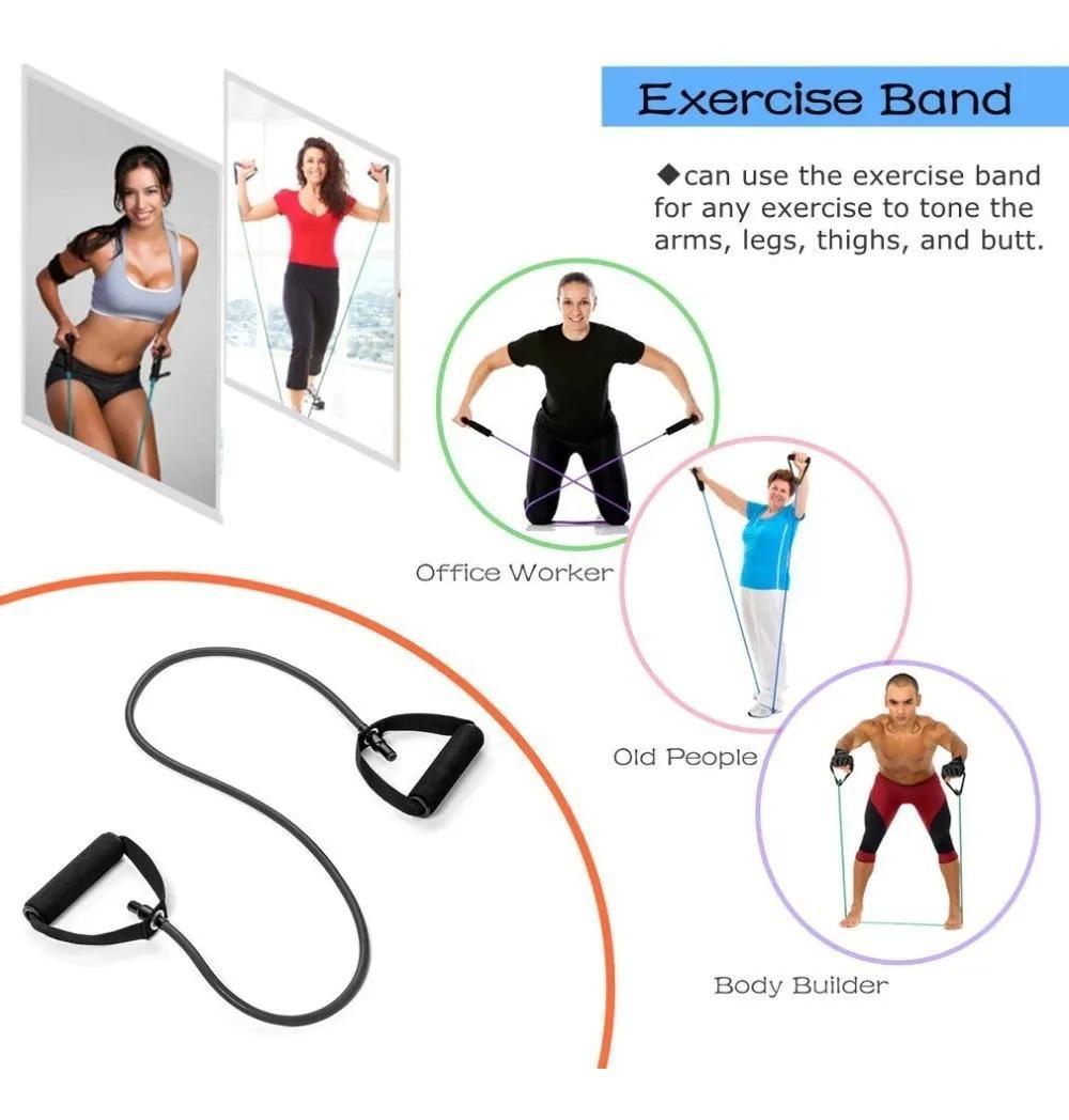 Banda Elástica Resistência Extensor Funcional Fitness Roxo