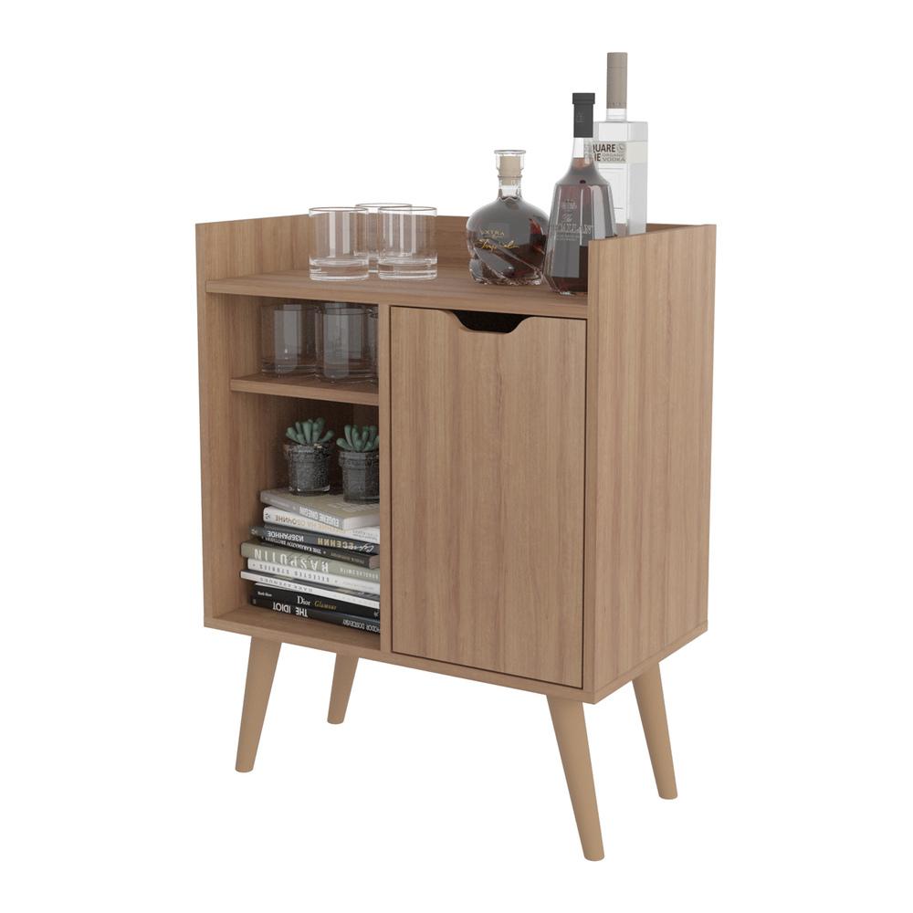 Miniatura Adega Bar 60cm com 1 Porta Multimóveis CR50064 Amêndoa