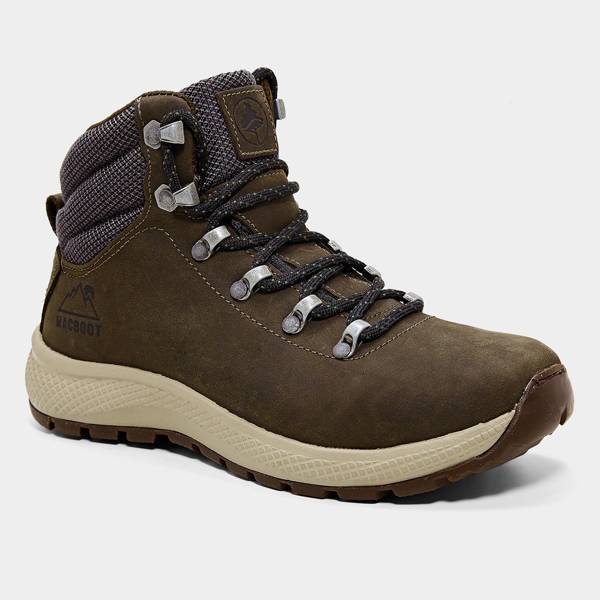 Miniatura Bota Macboot Batu 14 Feminina Cinza+Bege - 34