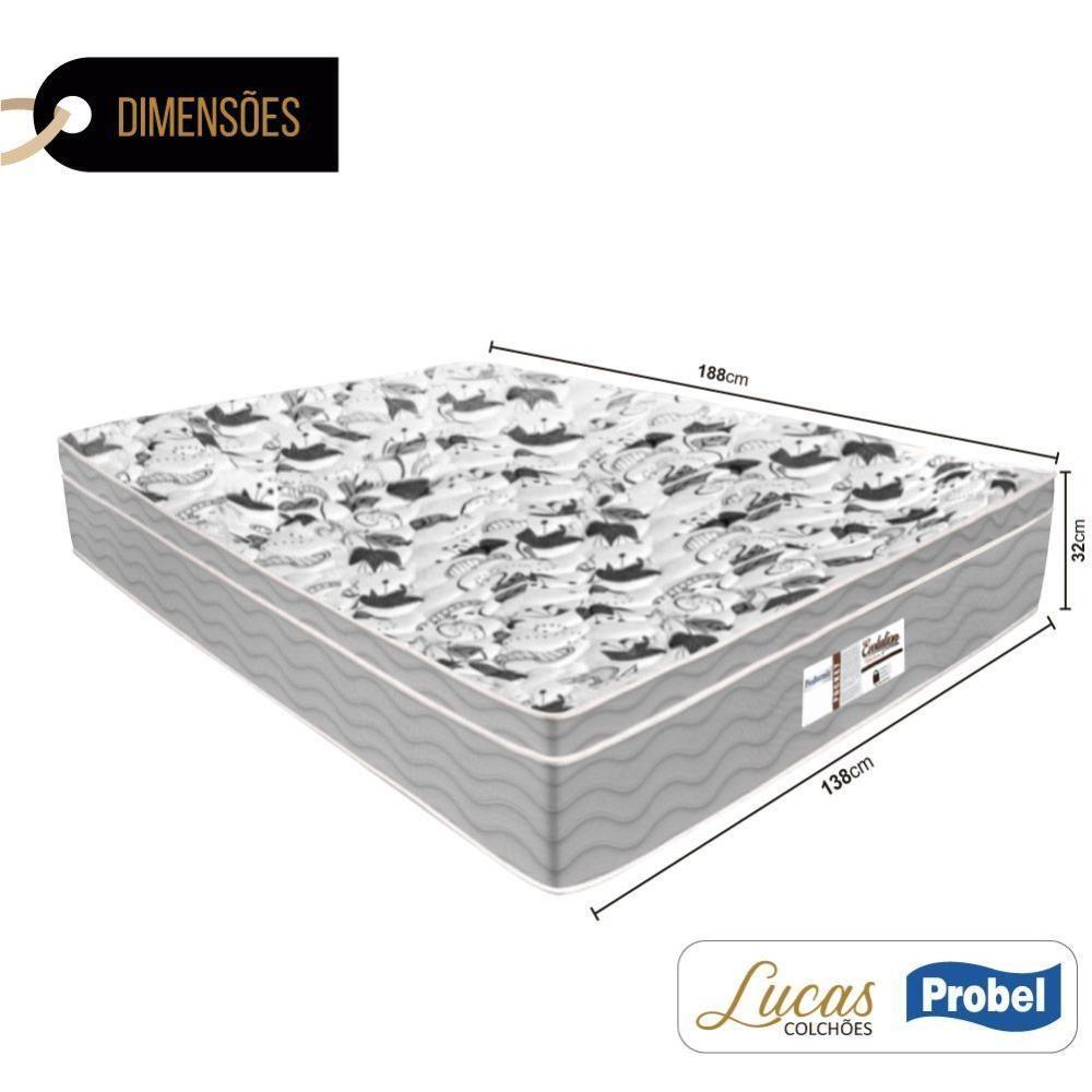 Miniatura Colchão De Molas Ensacadas Casal Probel Evolution 138x188x32cm