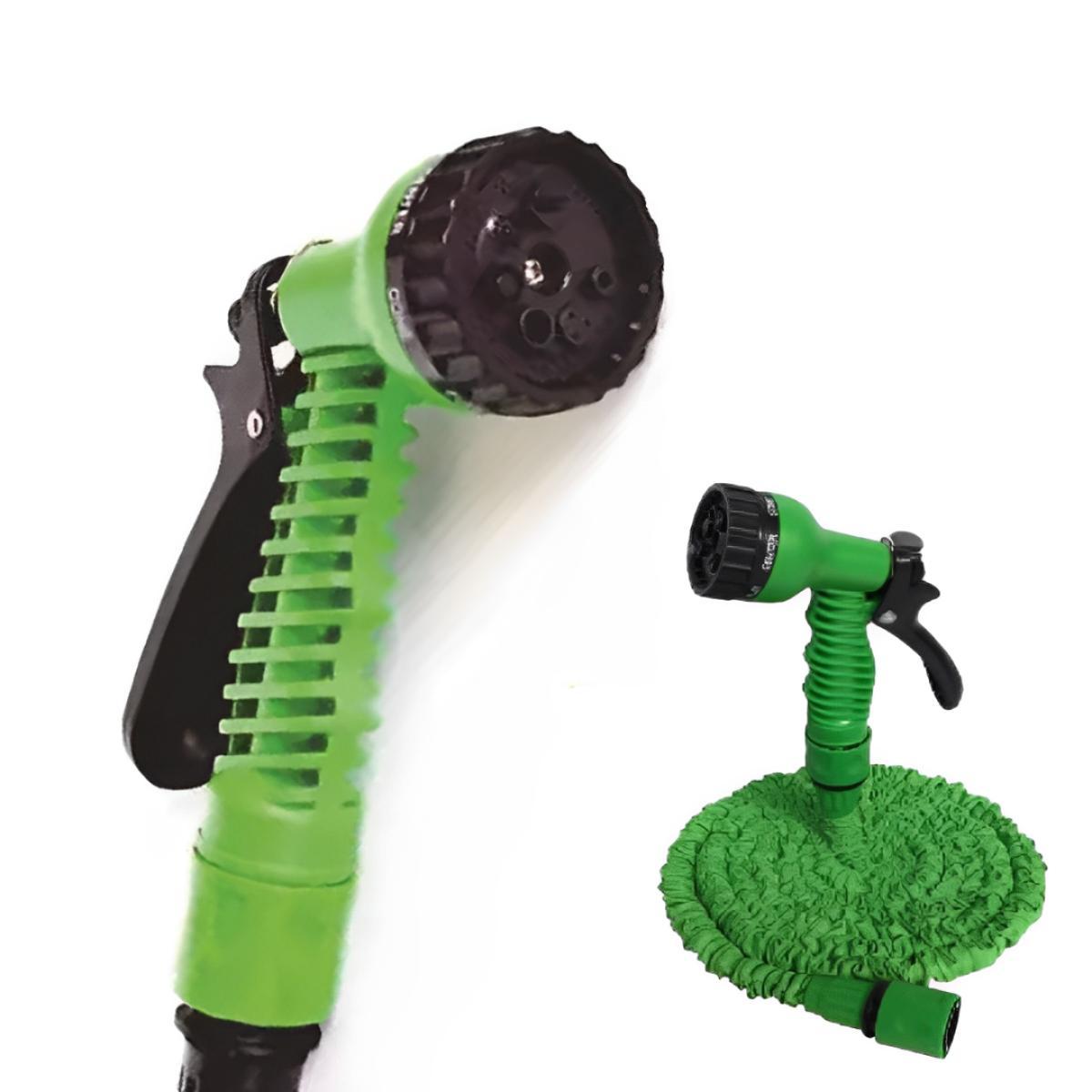 Miniatura Mangueira Mágica Jardim 30M Com Pistola Retrátil De 6 Jatos