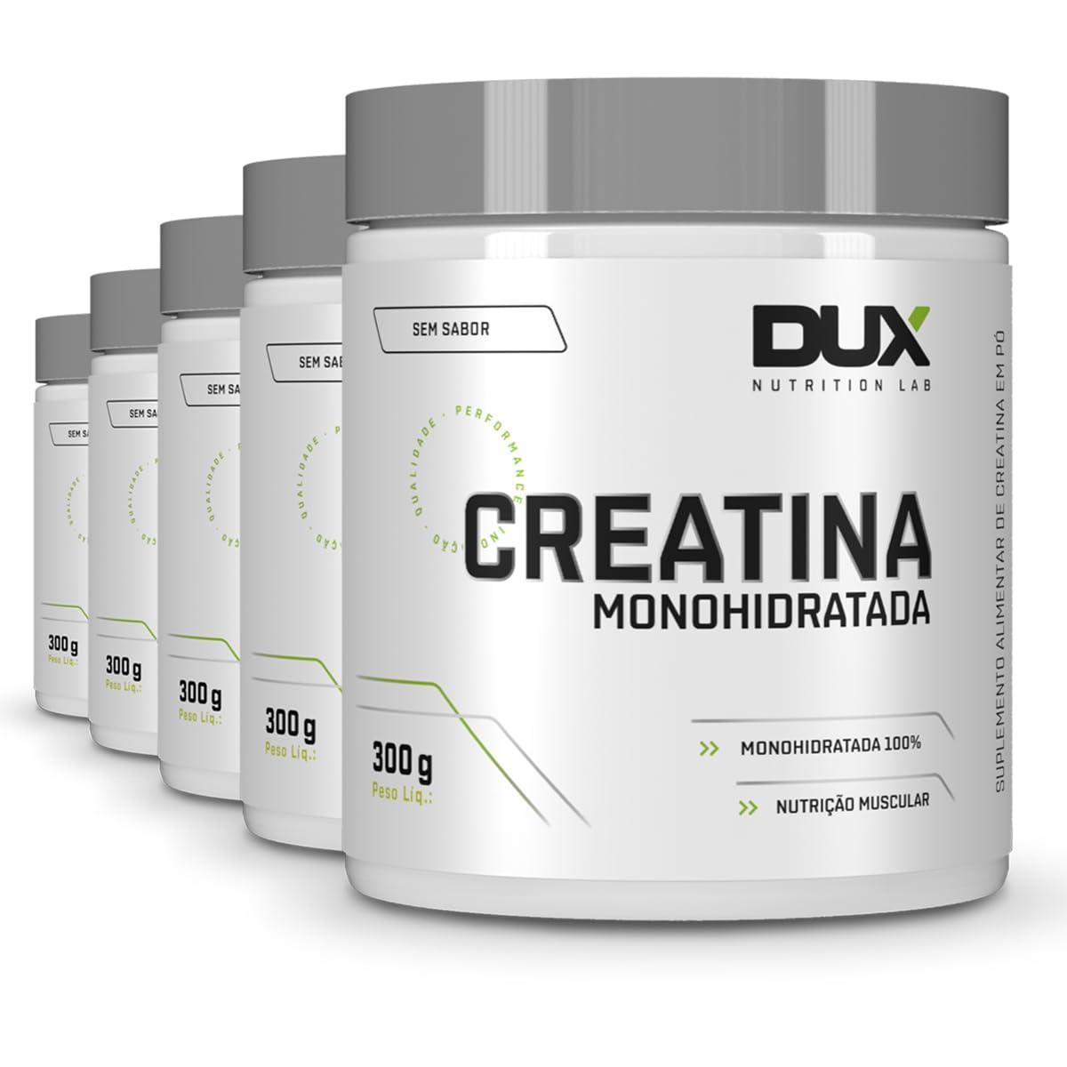 Miniatura Kit 5 Creatina Monohidratada Dux Sem Sabor 300G