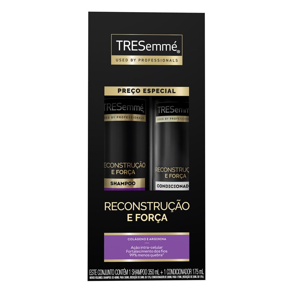 Miniatura Tresemmé Reconstrução e Força Shampoo 350ml + Condicionador 175ml