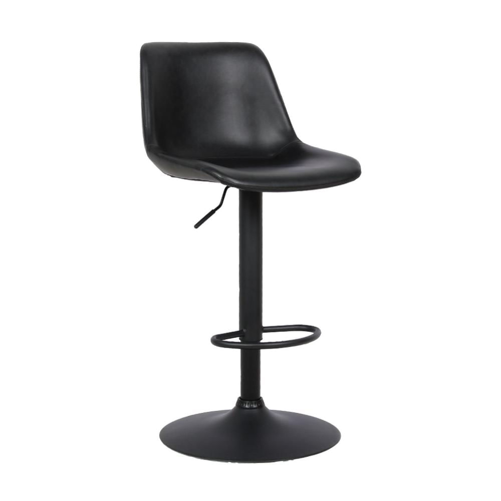 Miniatura Banqueta Gênova Base Disco Rivatti Móveis Preto