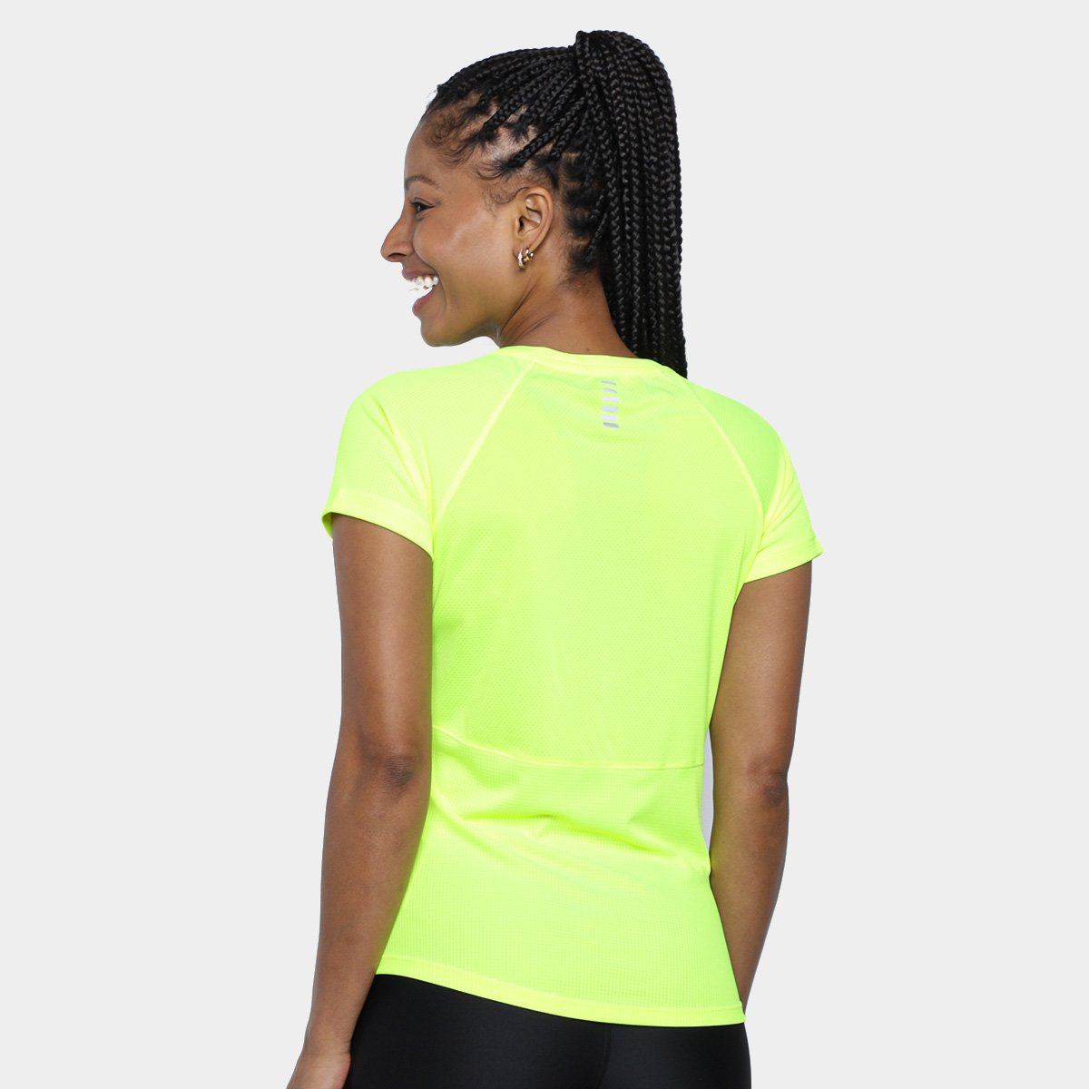 Miniatura Camiseta Under Armour Speed Stride Feminina Verde Limão - G