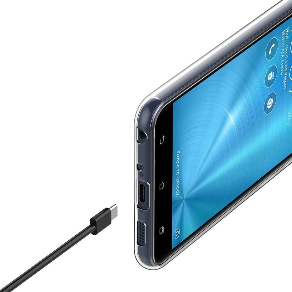 Miniatura Kit Capa Transparente Zenfone 3 Zoom ZE553KL + Película Vidr