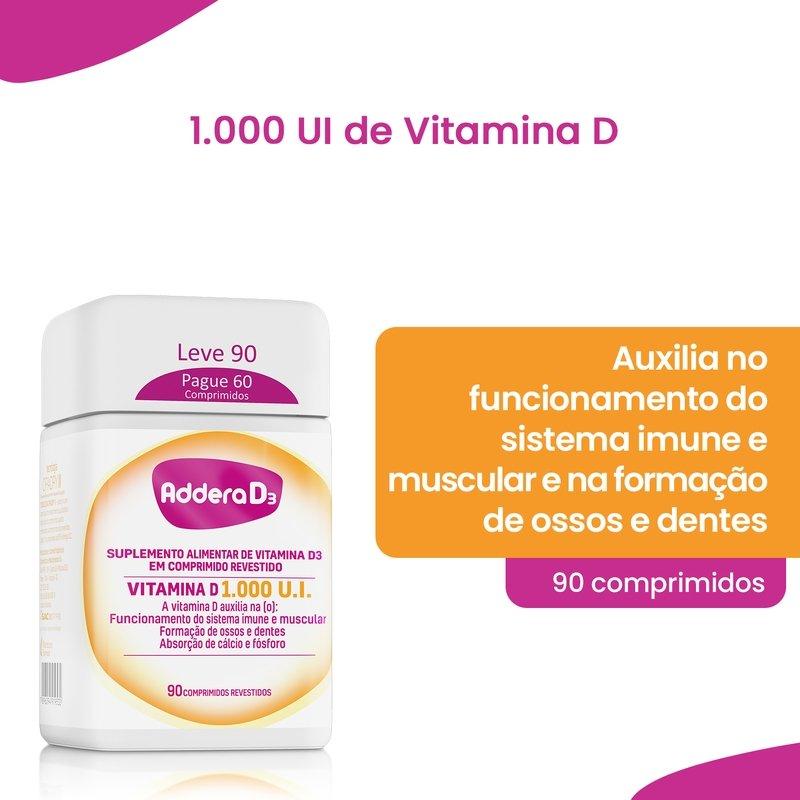 Miniatura Addera D3 1.000UI 90 Comprimidos Revestidos