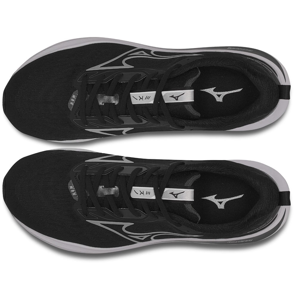 Miniatura Tênis de Corrida Mizuno Base Ride 34 Preto