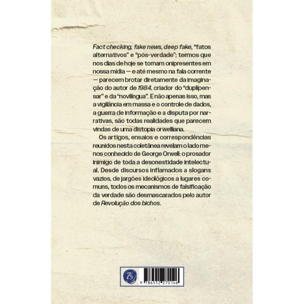 Miniatura Mentira é verdade, guerra é paz: Textos sobre propaganda, po