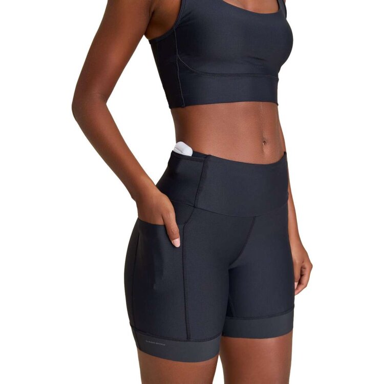 Bermuda Live! Six Pockets Run Speed Feminino - Preto - PRETO