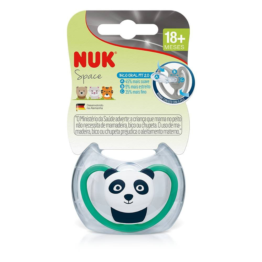 Miniatura Chupeta Nuk Space Azul 18 Meses + Com 1 Unidade