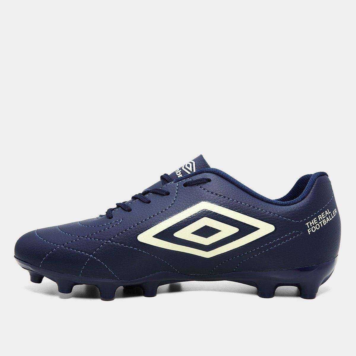 Chuteira Campo Umbro Class Footballer Unissex Marinho+Verde - 37