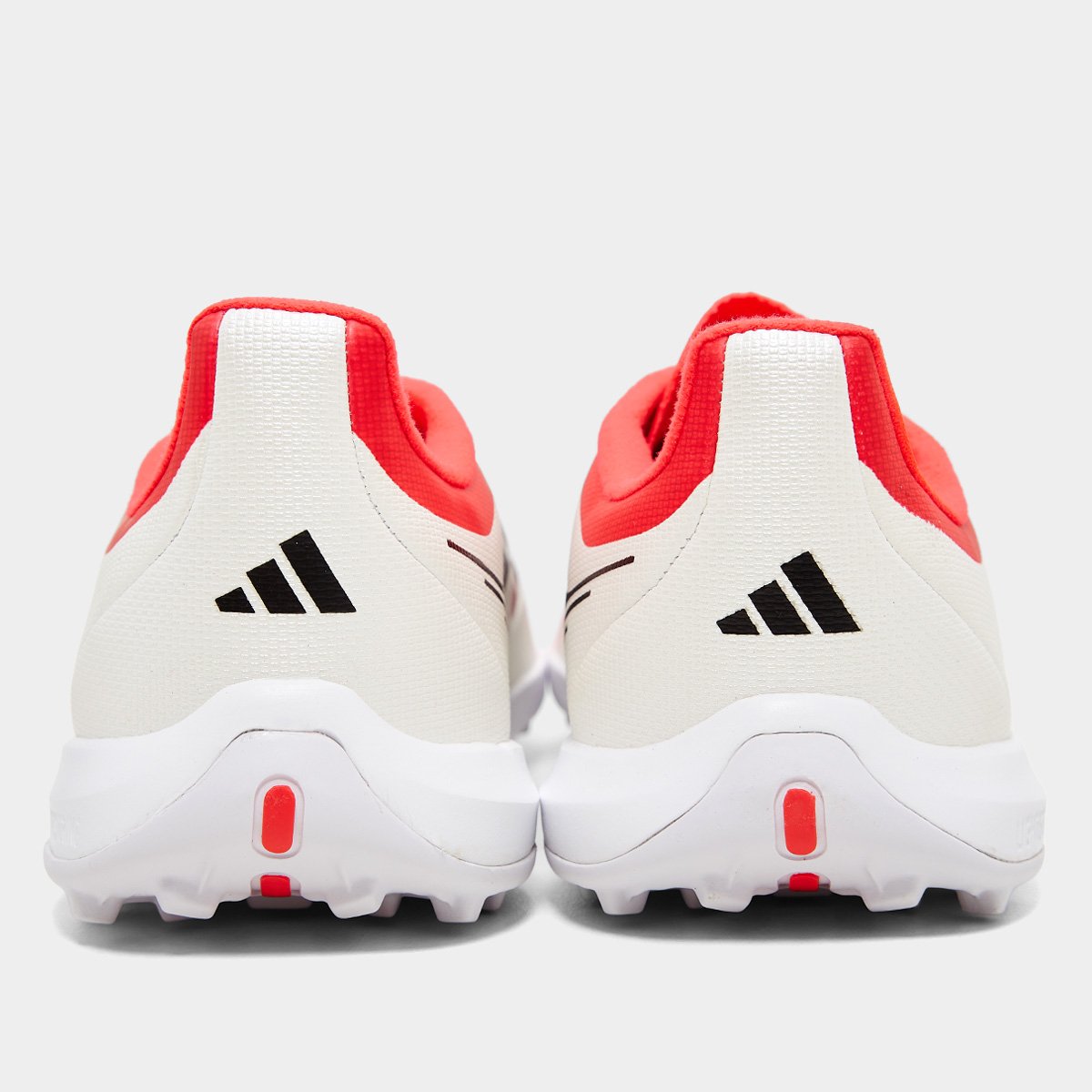 Miniatura Chuteira Society Infantil Adidas Predator League Branco+Vermelho - 26