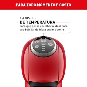 Miniatura Máquina de Café Arno Nescafé Dolce Gusto Genio S Plus DGS3 Multi bebidas, Digital e Automática – Vermelha 110V