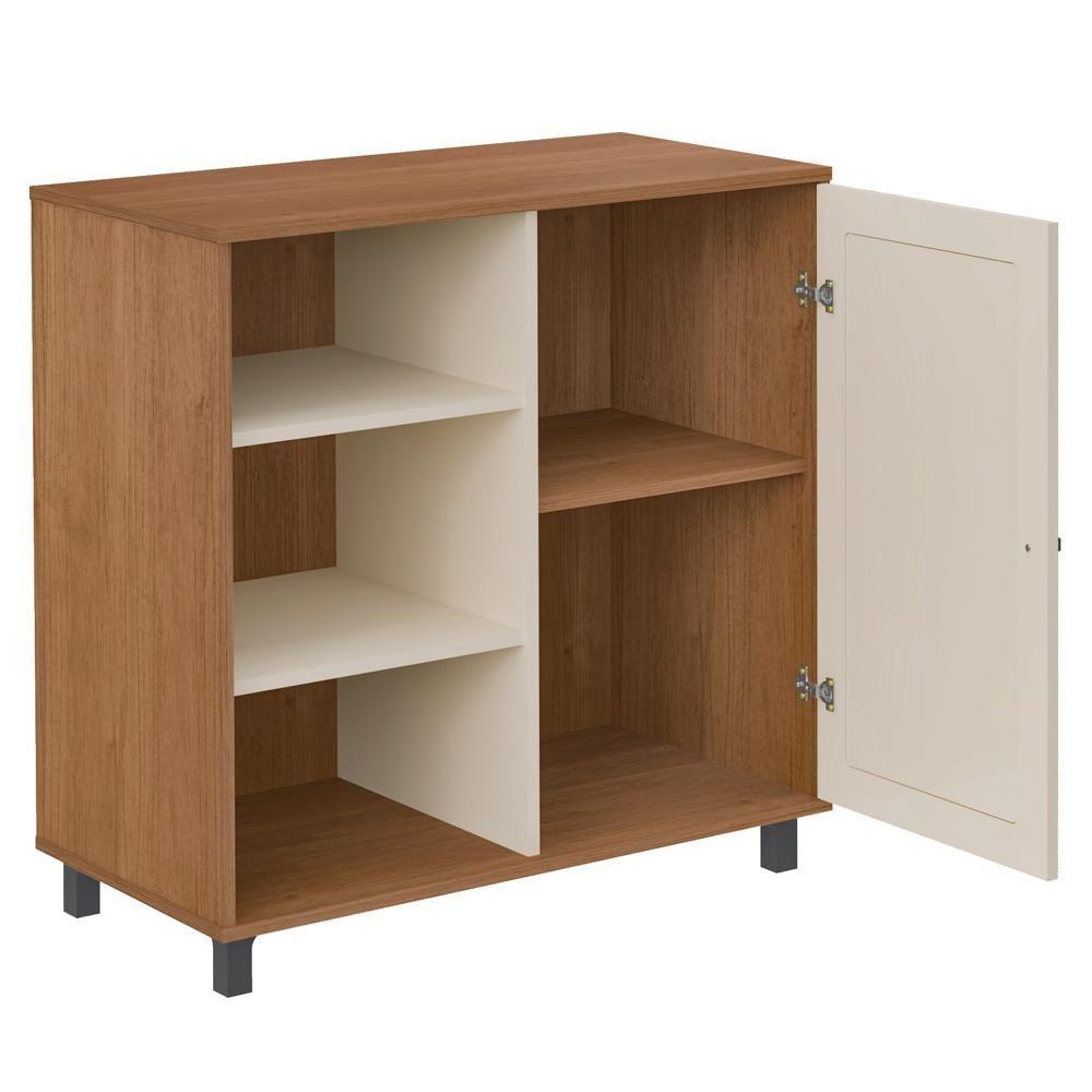 Buffet Aparador 1 Porta 80 Cm 4676 Cinamomo Off White Arly