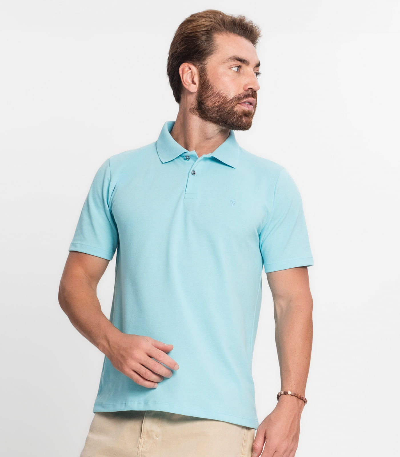 Miniatura Camisa Polo Masculina Diametro Azul G