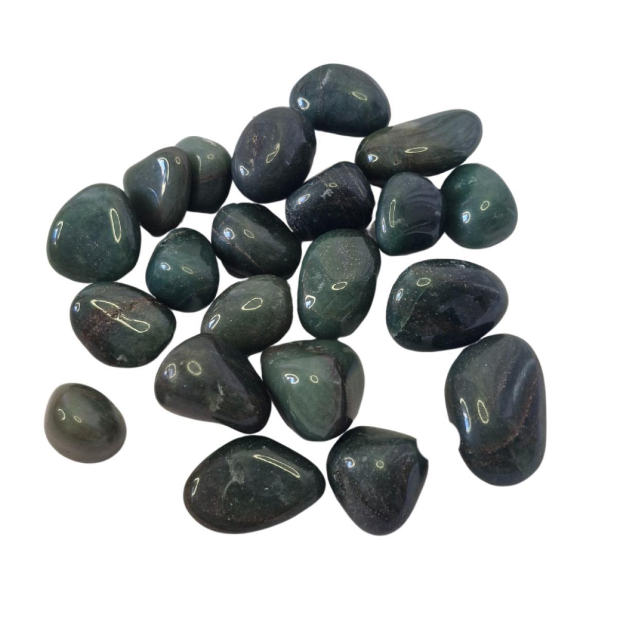 Miniatura Pedra Quartzo Verde Escuro 2 A 4 Cm 250 Gramas Natural