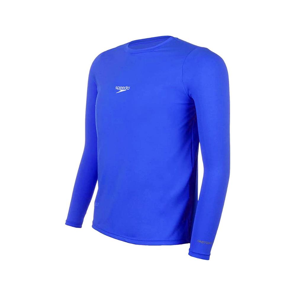Miniatura T-Shirt Speedo Manga Longa UV Protection Infantil Azul - 2 anos