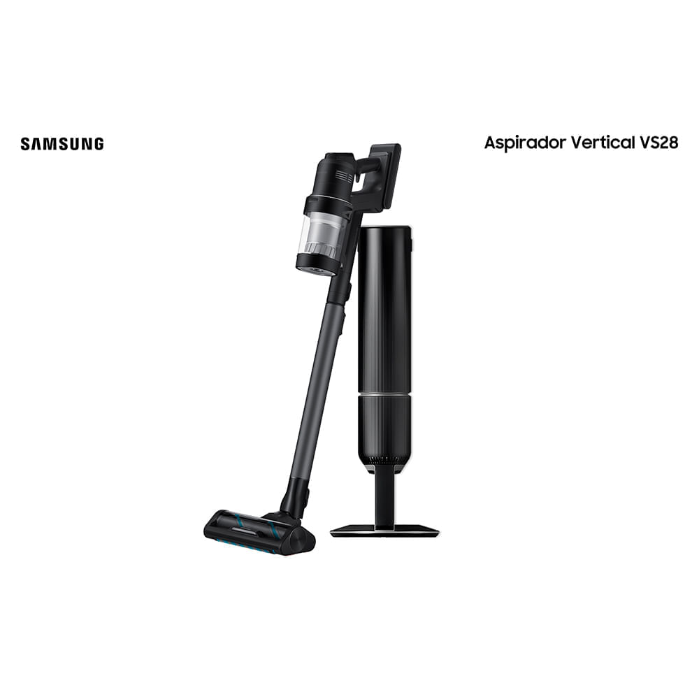 Miniatura Aspirador de Pó Samsung Vertical sem fio Bespoke Jet com AI Cleaning e Clean Station 110