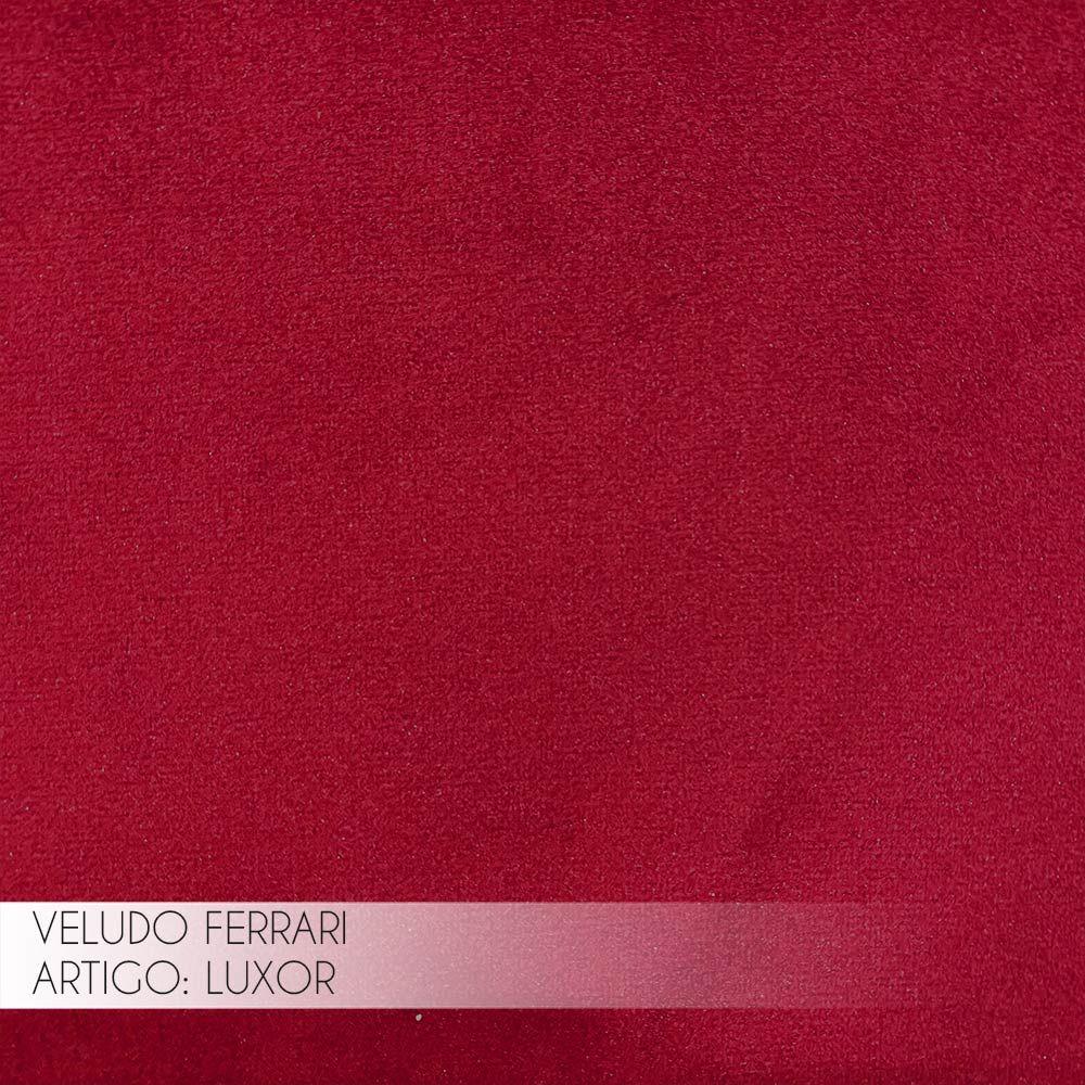 Miniatura Poltrona Papai Reclinável Manual Veludo Vermelho Gran Belo