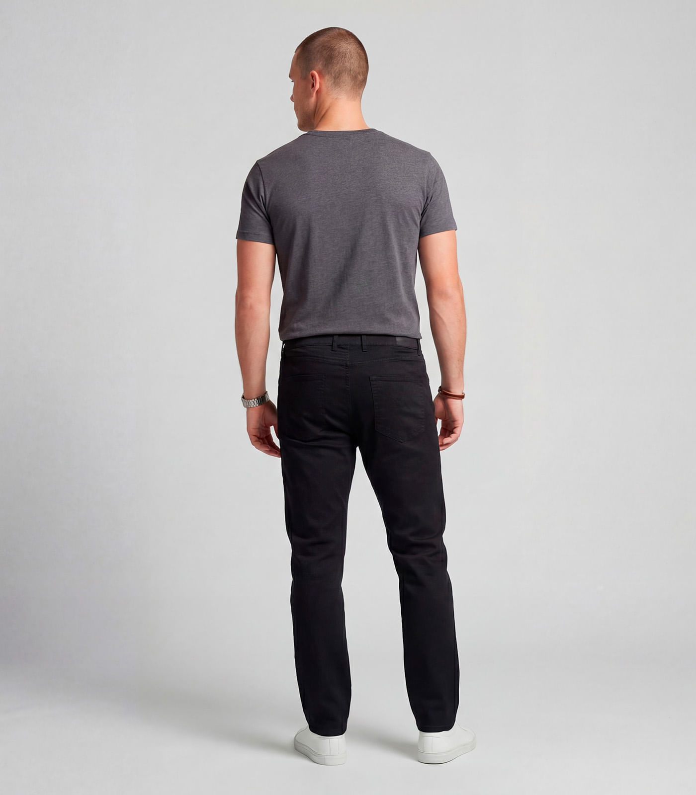Miniatura Calça Masculina Em Sarja Com Bolsos Sea Surf Preto 38