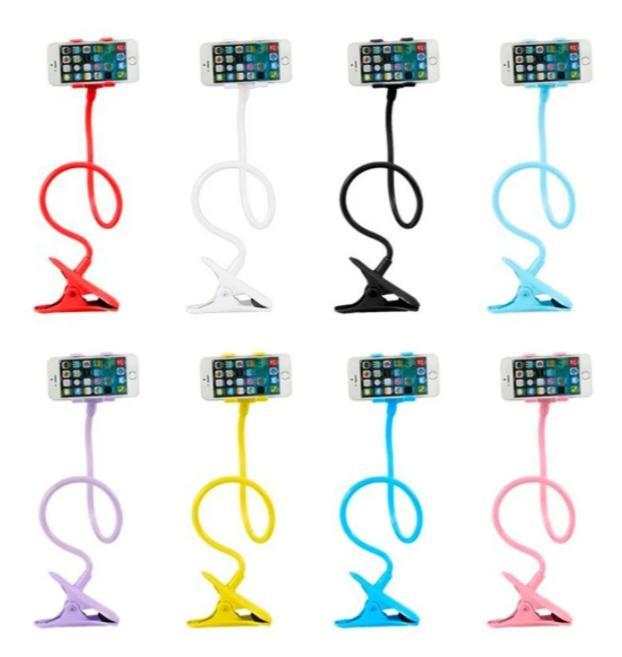 Miniatura Suporte Universal Celular Articulado E Flexível Vermelho