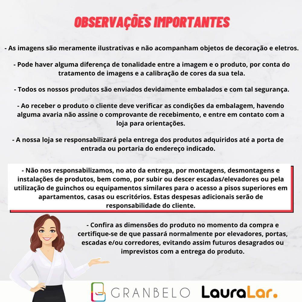 Miniatura Sofá Retrátil 6 Lugares 444cm 4 Módulos Nero Couro Preto G52 - Gran Belo