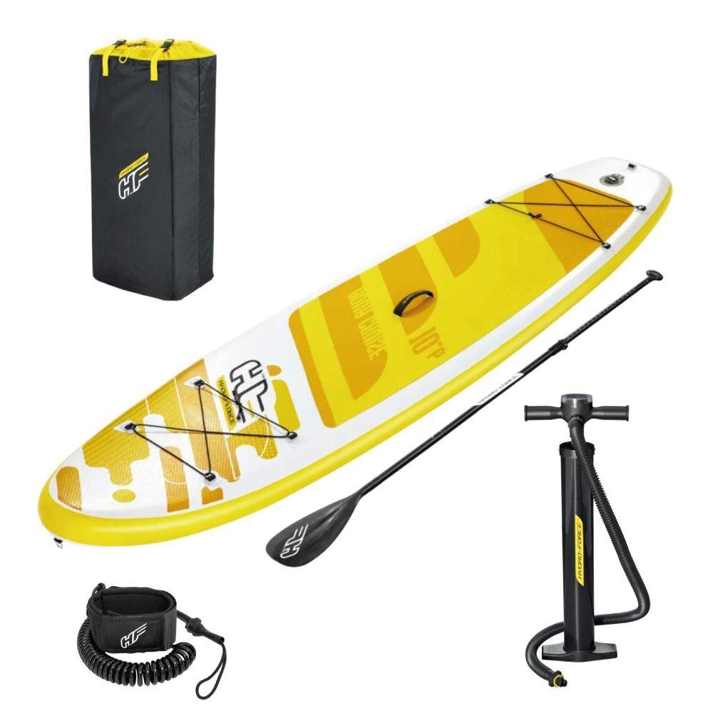 Miniatura Prancha De Stand Up Inflável Aqua Cruise Com Remo + Bomba De Ar + Bolsa Bestway 65348