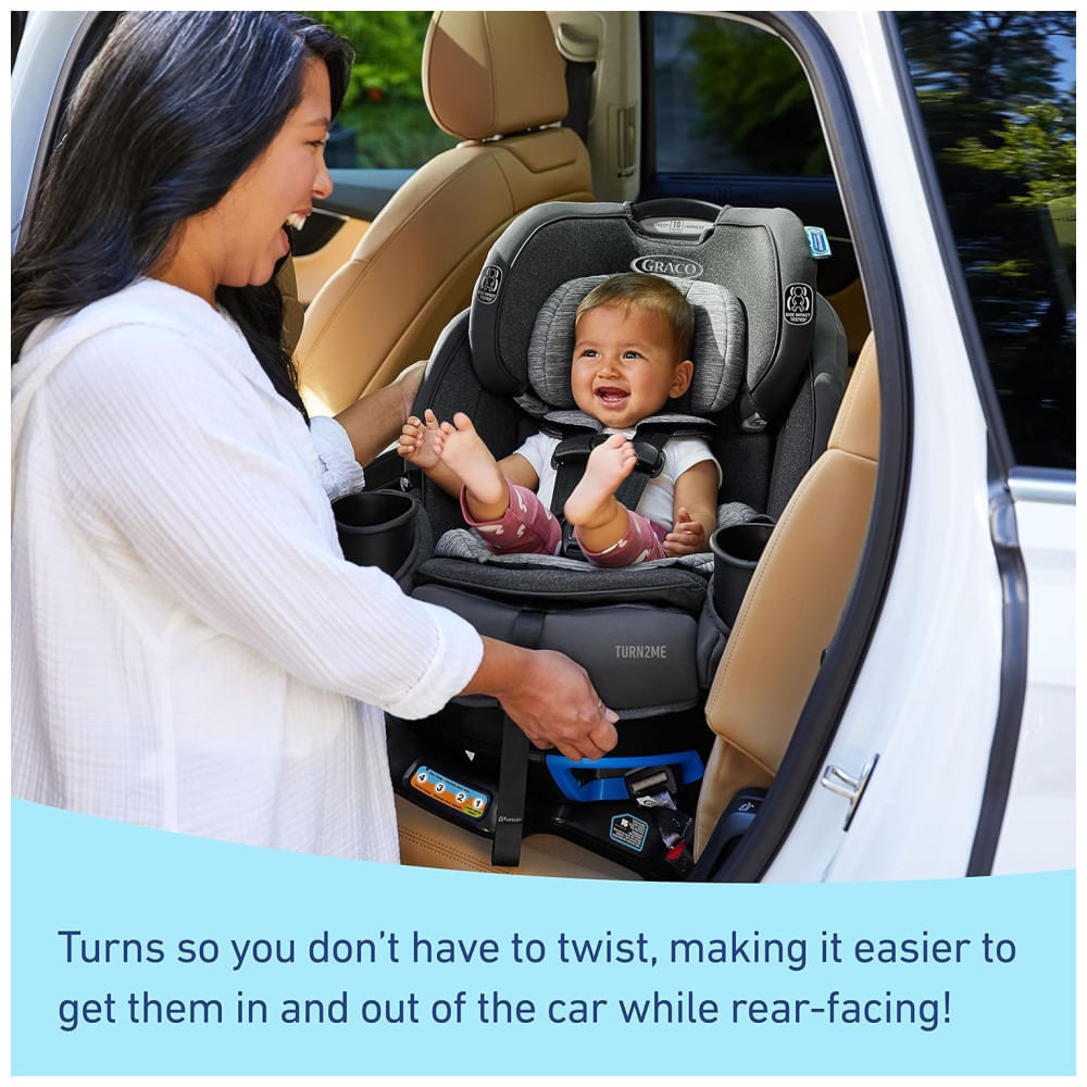 Miniatura Cadeira de Bebe para Carro 3 em 1 com Rotação de 360°, Reforço de Encosto Alto, para Recém-Nascidos e Crianças de Até 45kg, ...