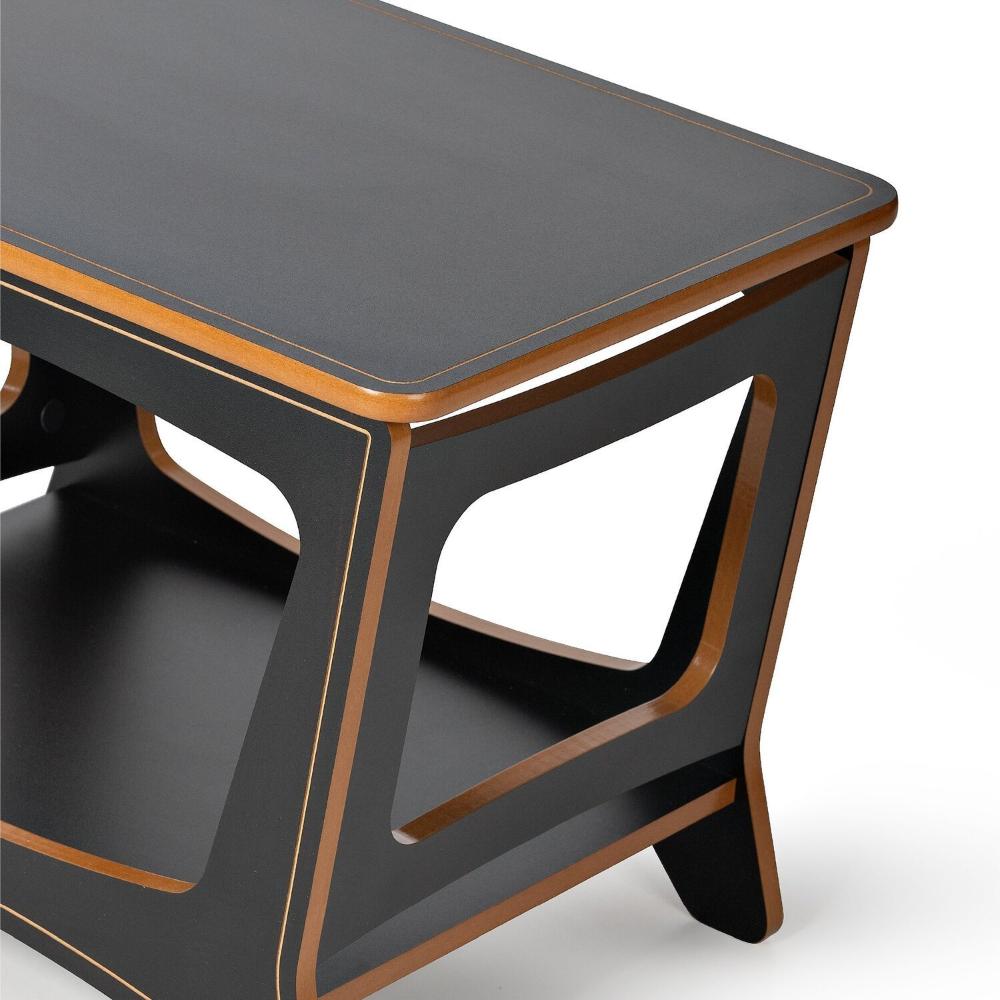 Miniatura Sapateira para Quarto 60cm Chad 100% Mdf Preto