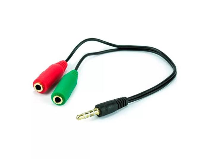 Miniatura Cabo Adaptador P3 X P2 Fone Microfone Lapela No Celular A91