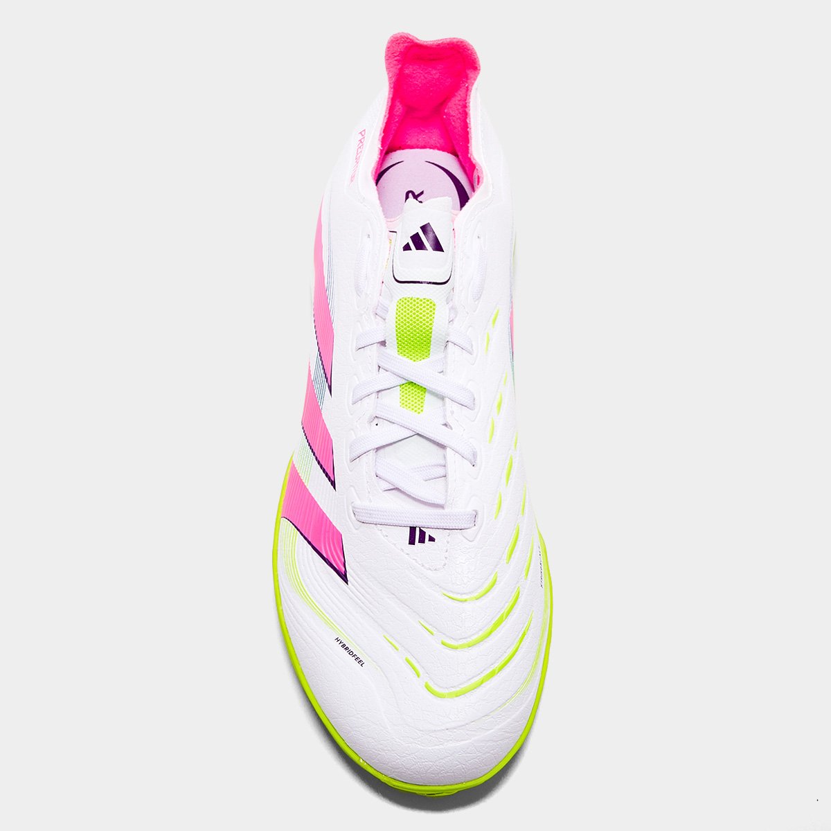 Miniatura Chuteira Society Adidas Predator League Unissex Branco+Rosa - 37