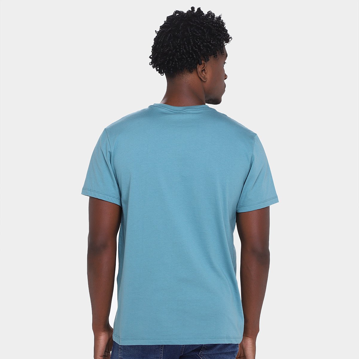 Miniatura Camiseta Colcci Casual Masculina Azul Claro - G