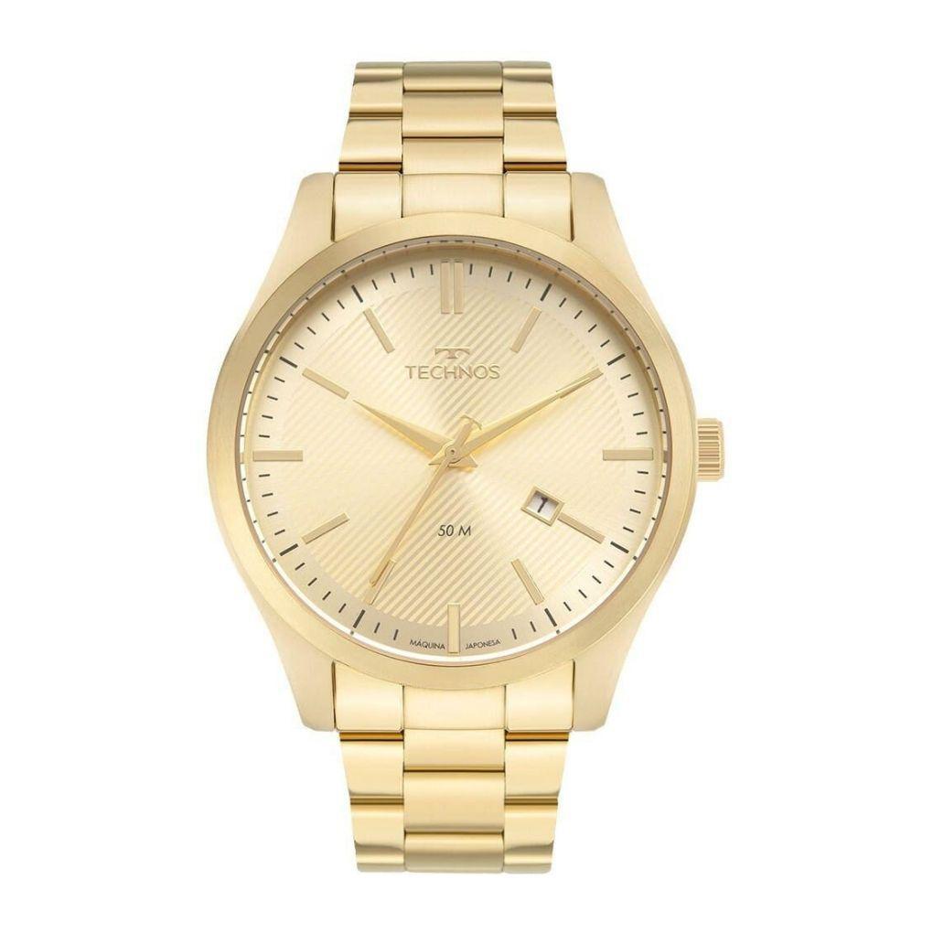 Miniatura Relógio Masculino Technos Steel Dourado 2115Mzw/1D