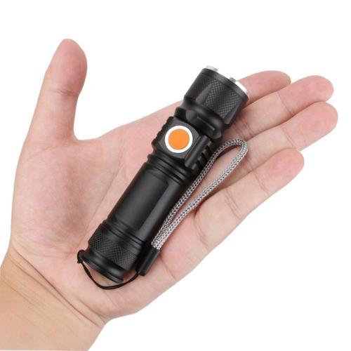 Miniatura Mini Lanterna Led T6 Super Forte Usb Recarregável Portátil