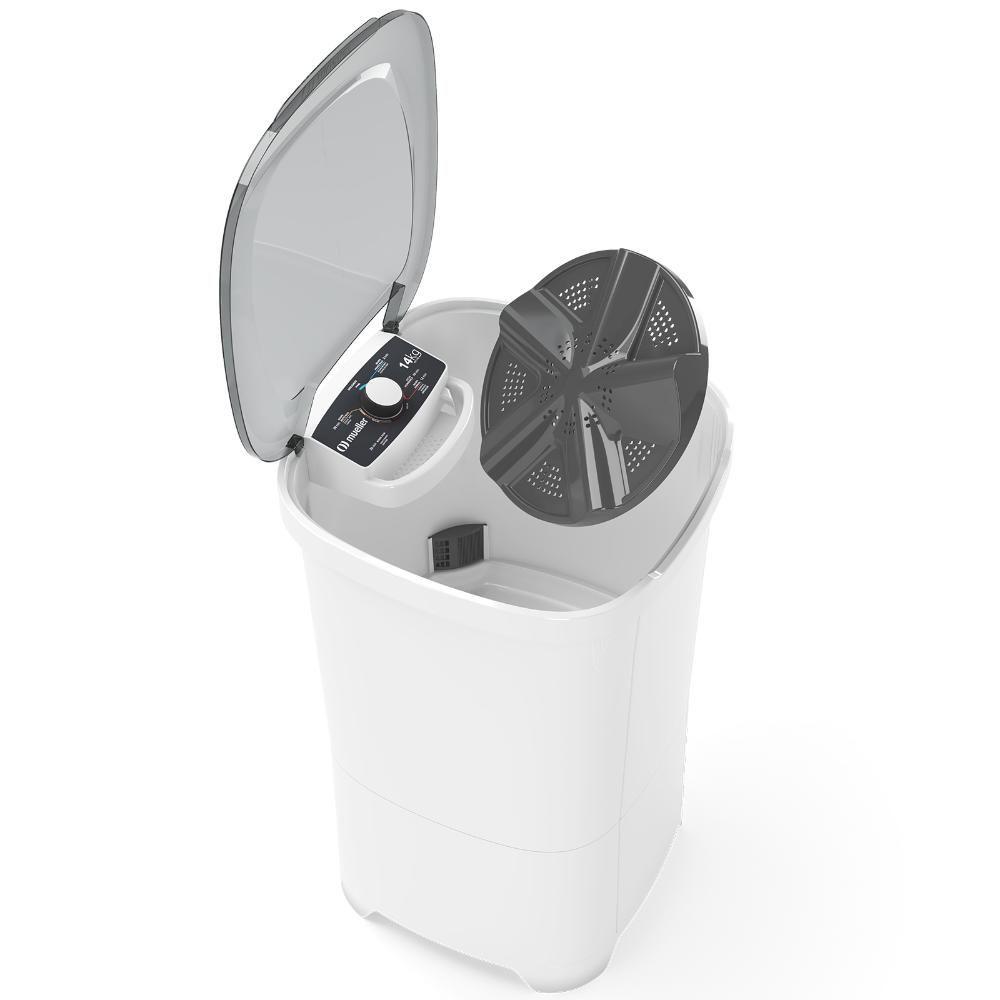 Tanquinho De Lavar Roupa Mueller 14 Kg Semiautomático MLT14B Branco 220V