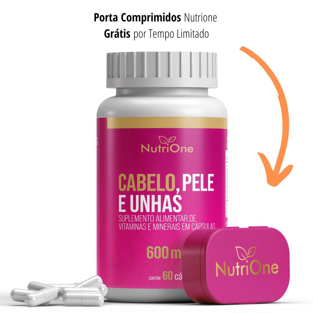 Miniatura Cabelo, Pele E Unhas 60 Caps 600Mg 16 Ativos - Nutrione