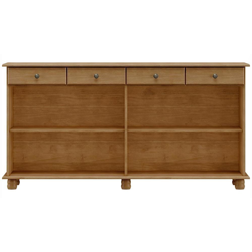 Miniatura Balcao Madeira Maciça 4 Portas 4 Gavetas 169 Cm 8929 Freijo Milani Store Freijo