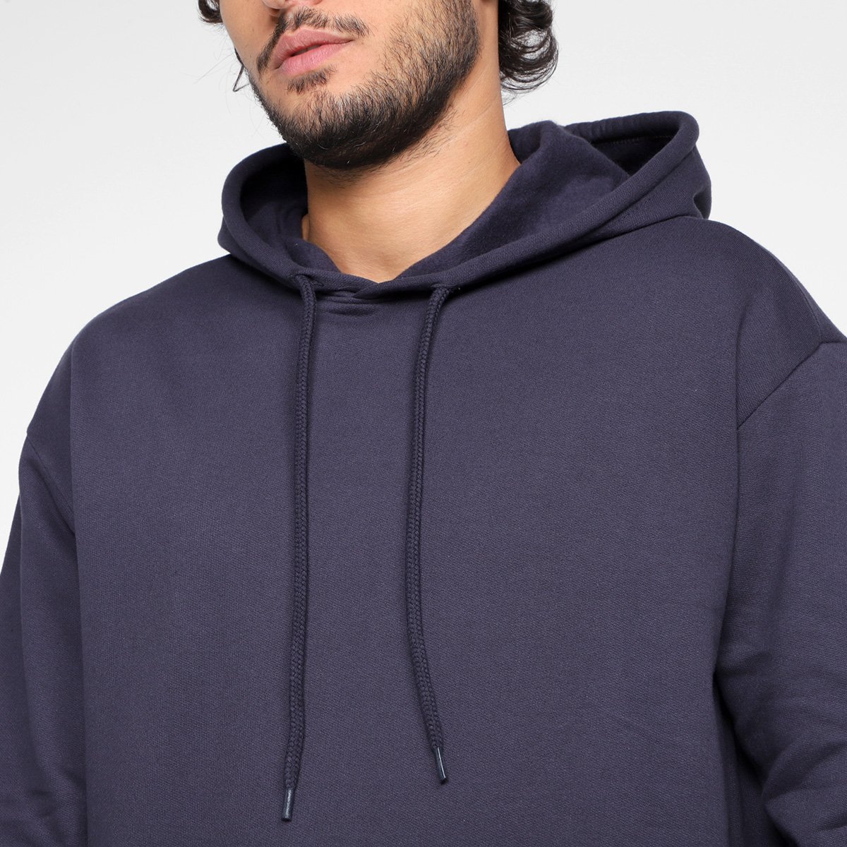 Miniatura Moletom Hering C/Capuz Masculino Azul Escuro - G