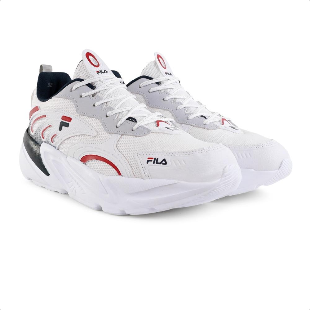 Miniatura Tênis Fila Street Fit 2 Masculino Branco / Vermelho - 38