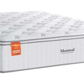 Miniatura Colchão de Casal Inducol Montreal com Europillow e Revestimento em Tecido Malha 28x138x188cm - Branco