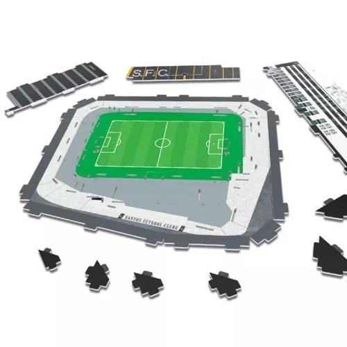 Miniatura Maquete 3d Oficial Estadio Vila Belmiro Santos