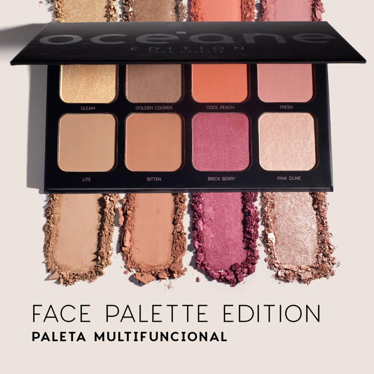 Miniatura Paleta Multifuncional Iluminador Contorno Bronzer E Blush