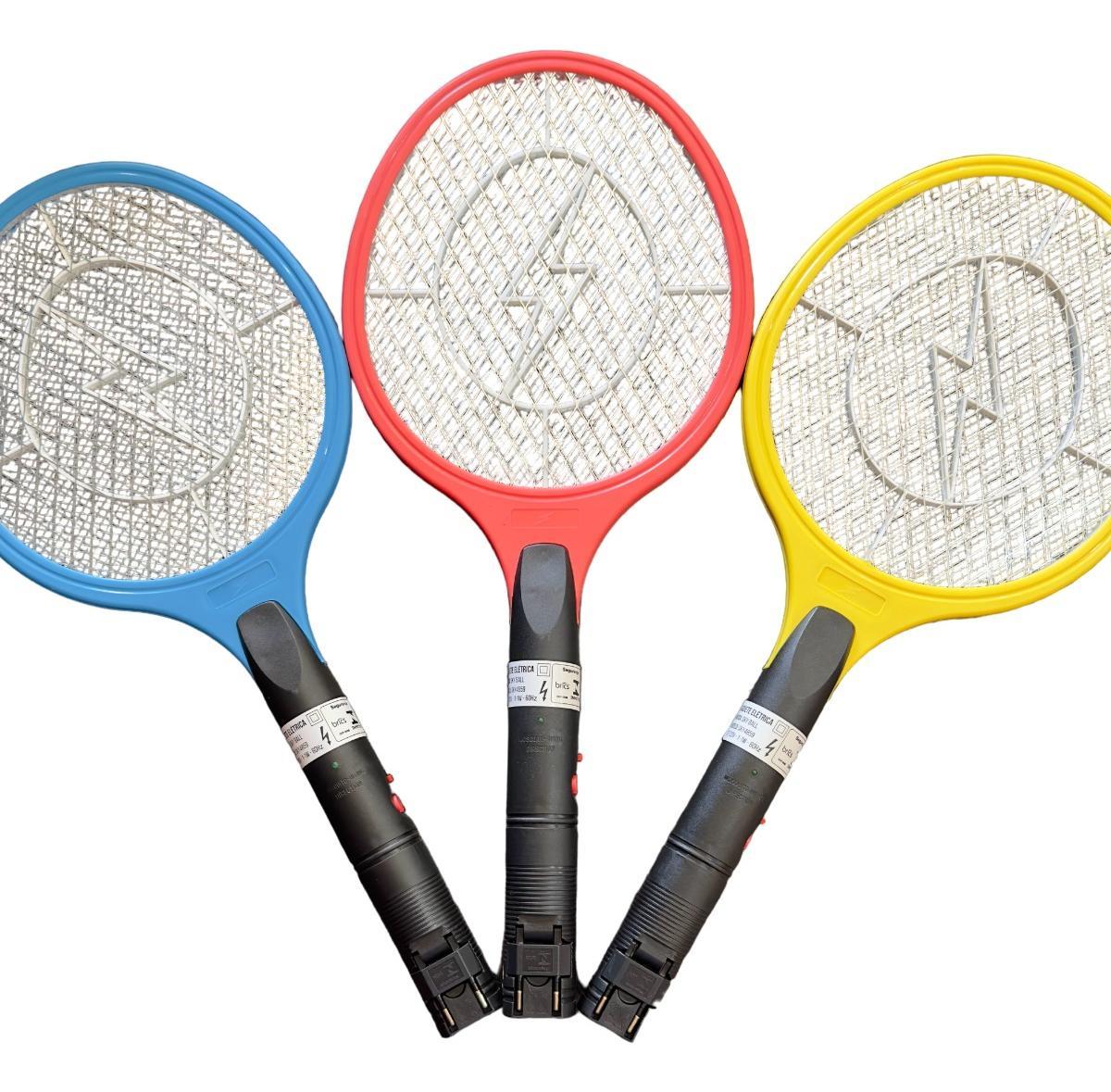 Raquete Elétrica Mata Mosquito Dengue Recarregável - Inmetro